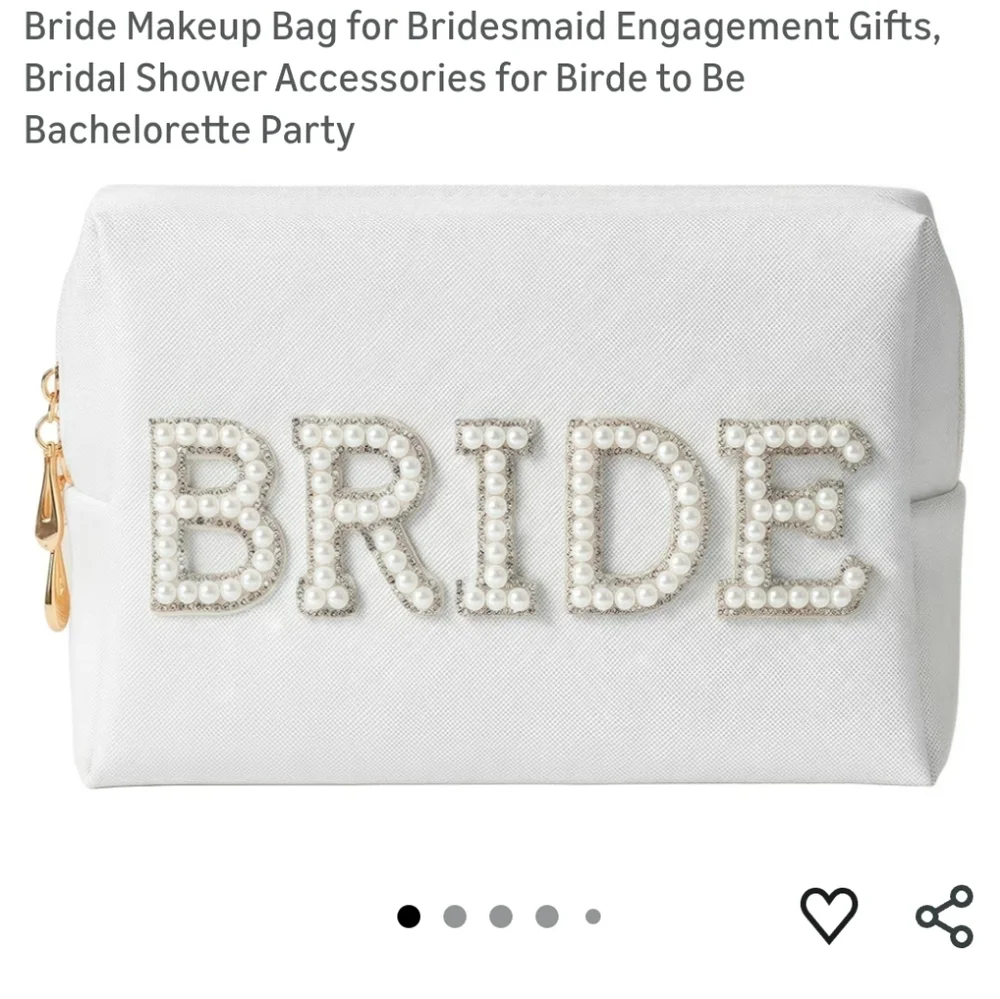 Bride Pearl Makeup Bag